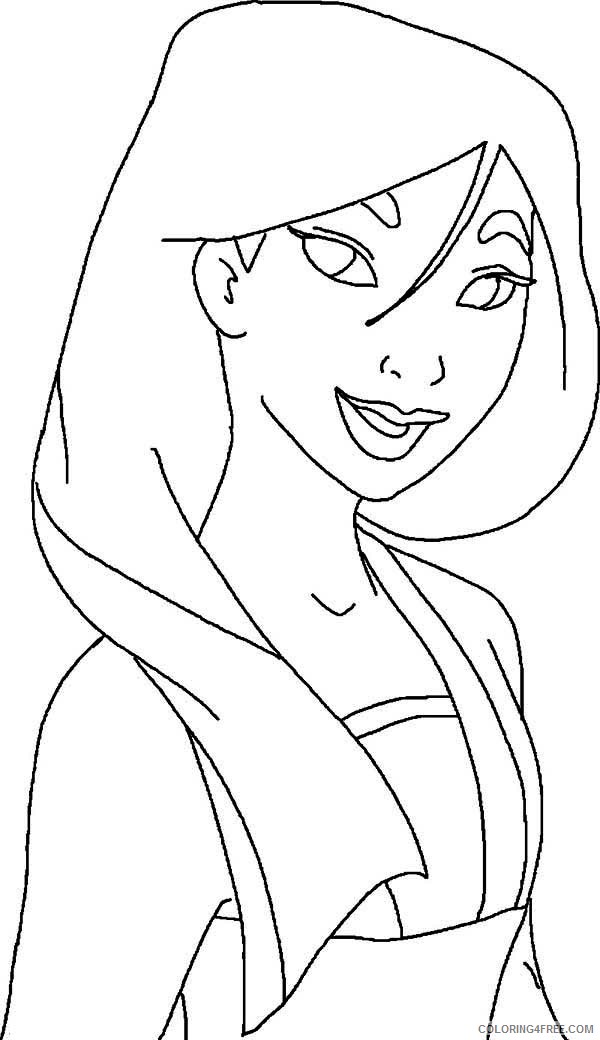 mulan coloring pages to print Coloring4free