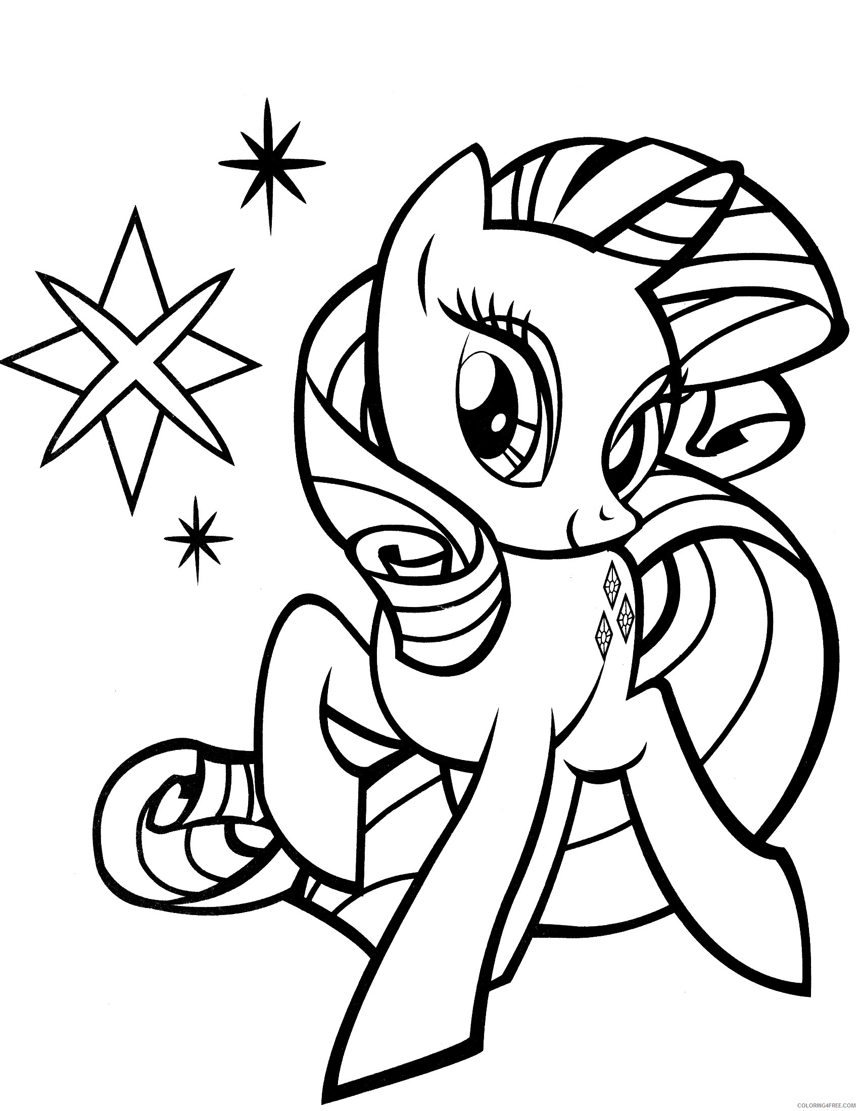 my little pony coloring pages free to print Coloring4free