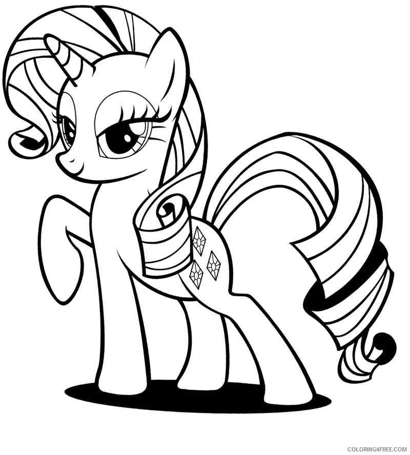 my little pony coloring pages rarity Coloring4free