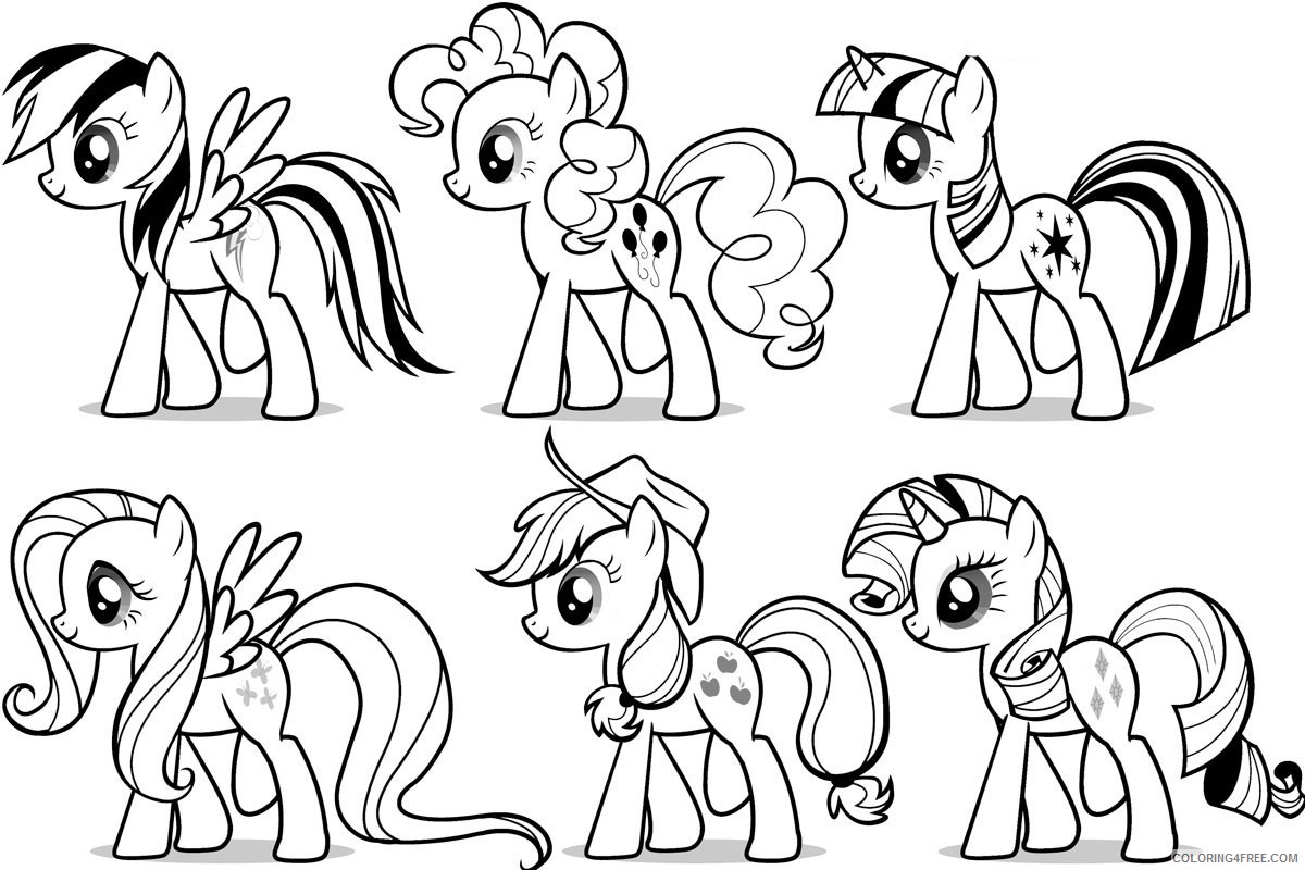 my little pony coloring pages to print Coloring4free
