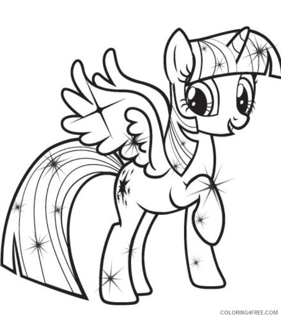 my little pony coloring pages twilight sparkle Coloring4free