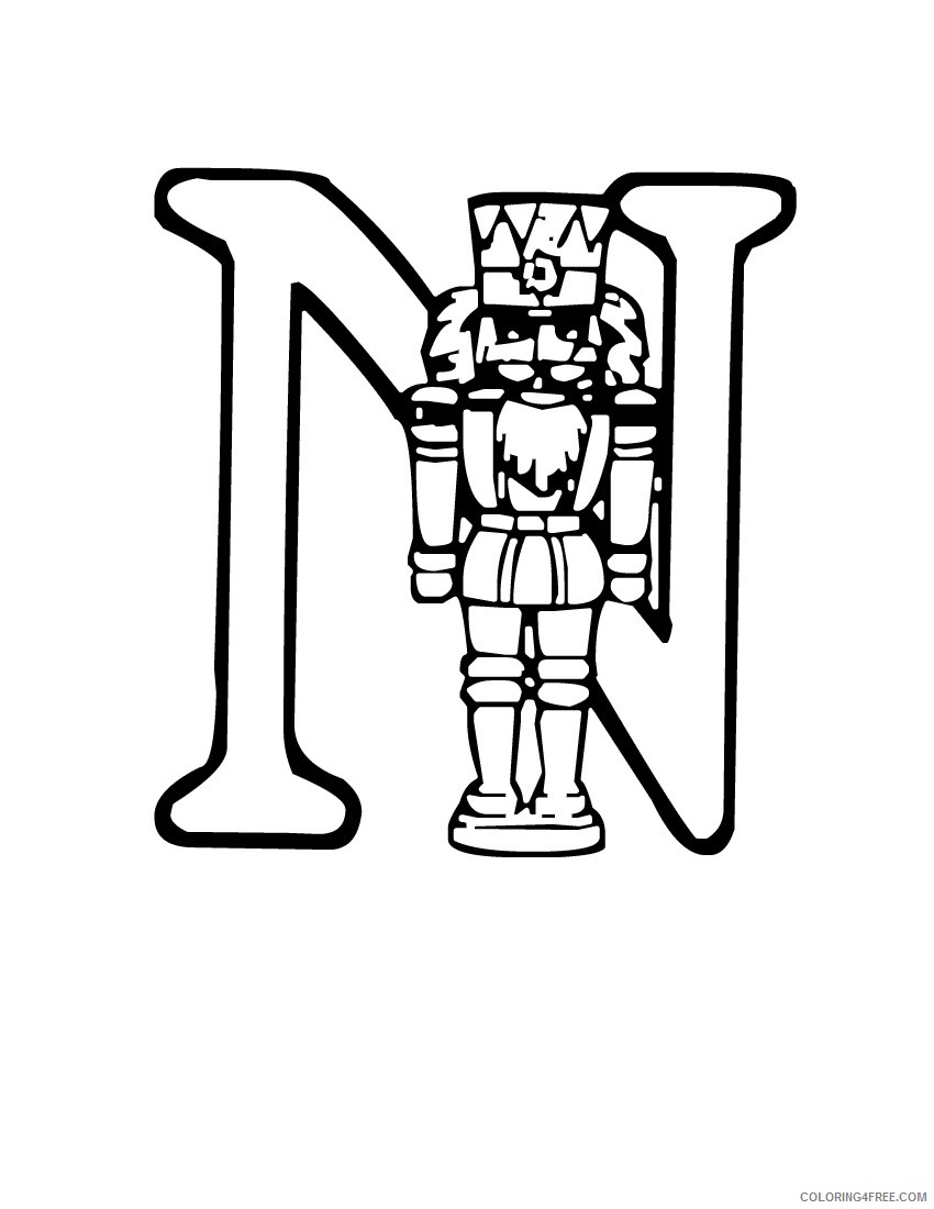 n for nutcracker coloring pages Coloring4free