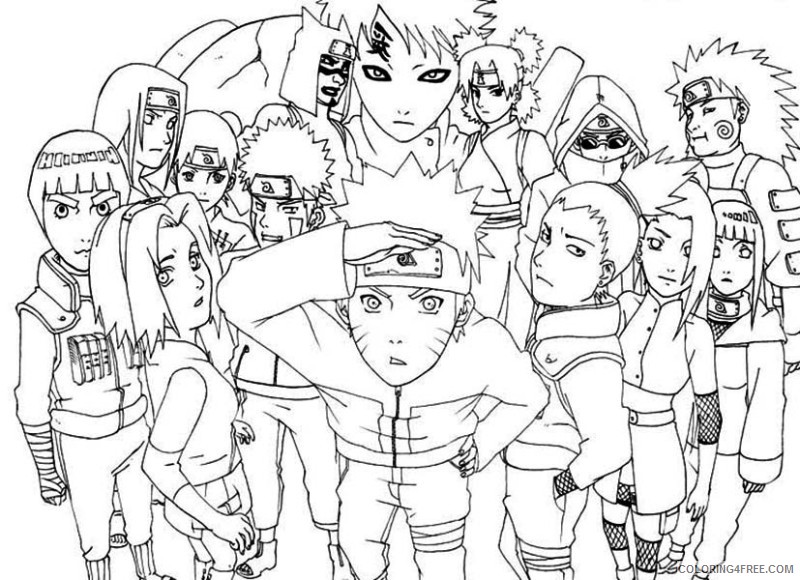 naruto shippuden coloring pages all characters Coloring4free