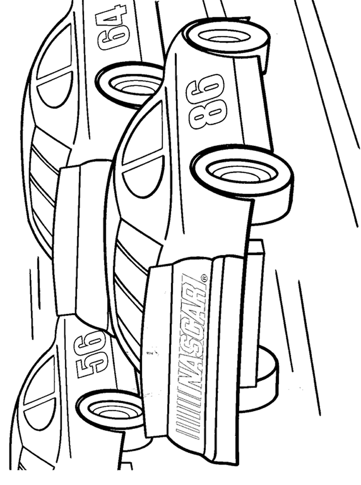 nascar coloring pages free printable Coloring4free