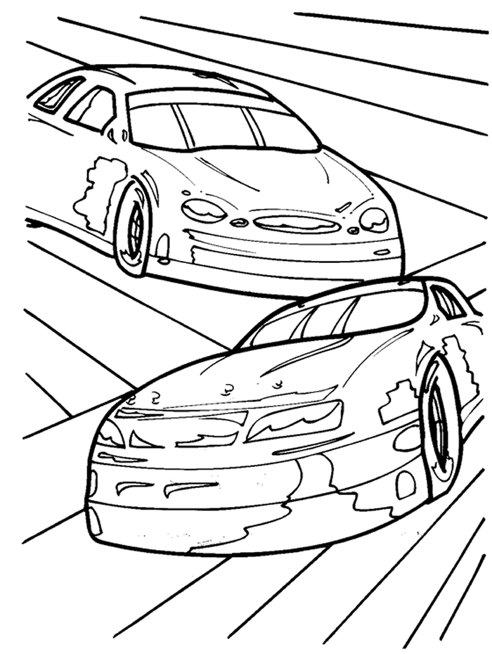 nascar coloring pages printable Coloring4free