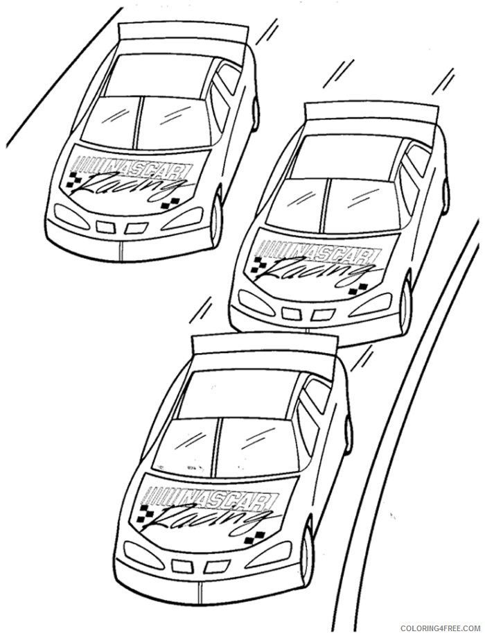 nascar racing coloring pages Coloring4free