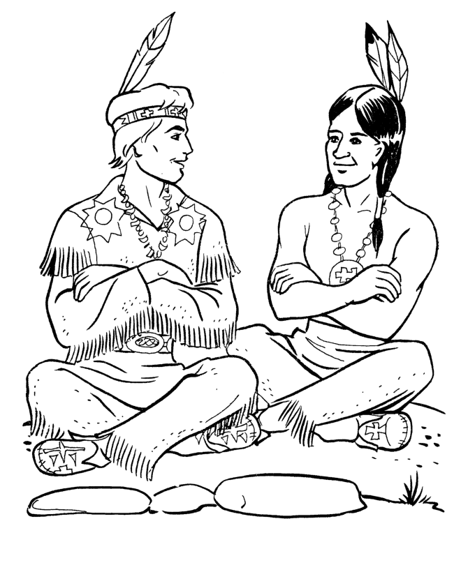 native american coloring pages indian Coloring4free