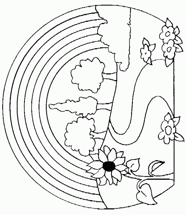 nature coloring pages for kids Coloring4free