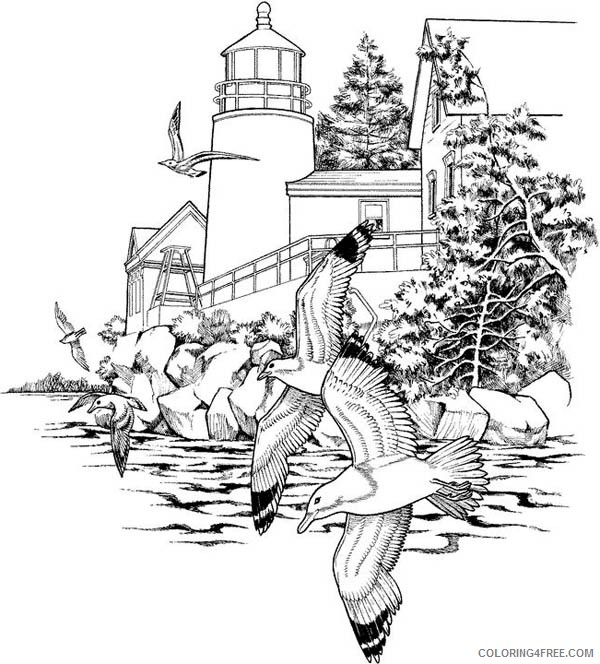 nature coloring pages seashore Coloring4free