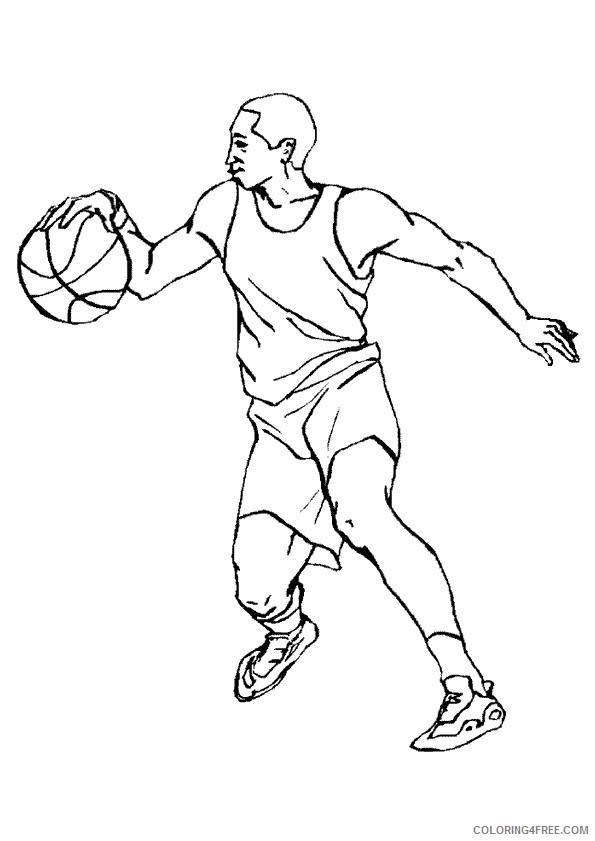 nba coloring pages for kids Coloring4free