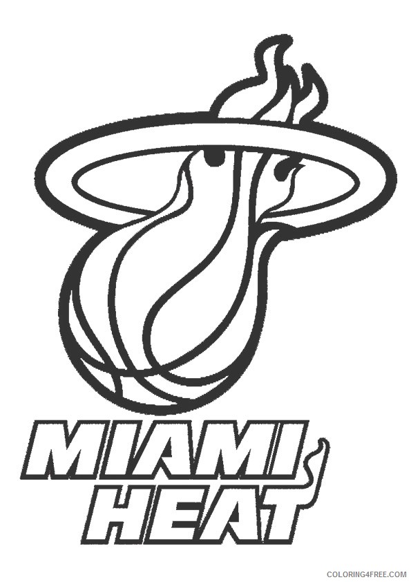 nba coloring pages miami heat Coloring4free