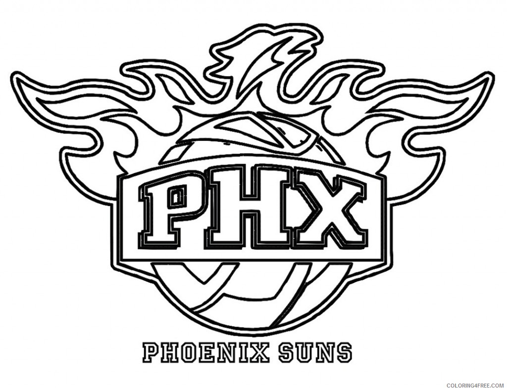 nba coloring pages phoenix suns Coloring4free