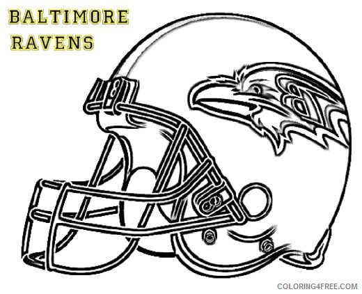 nfl coloring pages baltimore ravens Coloring4free
