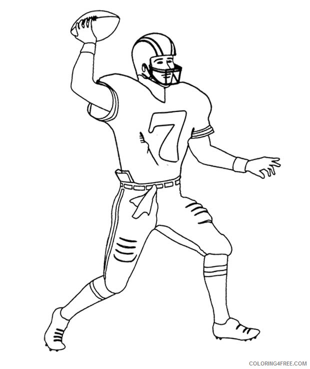nfl player coloring pages Coloring4free