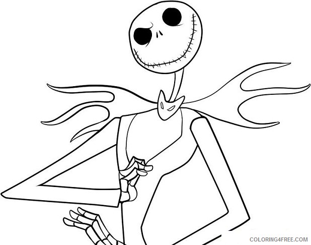nightmare before christmas coloring pages jack Coloring4free