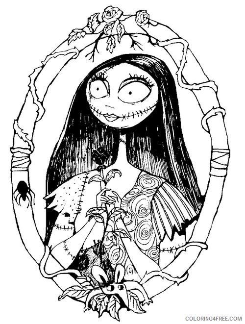 nightmare before christmas sally coloring pages Coloring4free