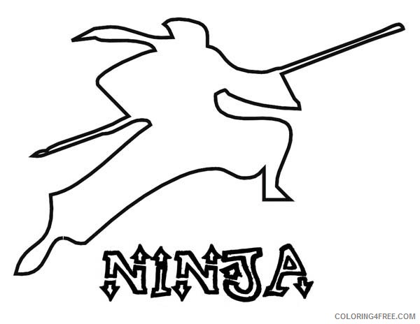 ninja coloring pages printable free Coloring4free