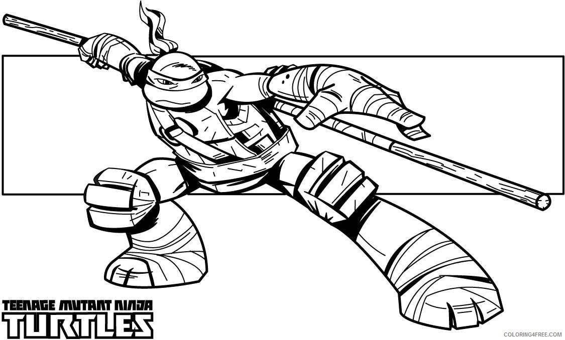 ninja turtle coloring pages don Coloring4free