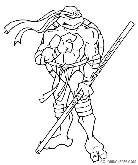 ninja turtle coloring pages donatello Coloring4free