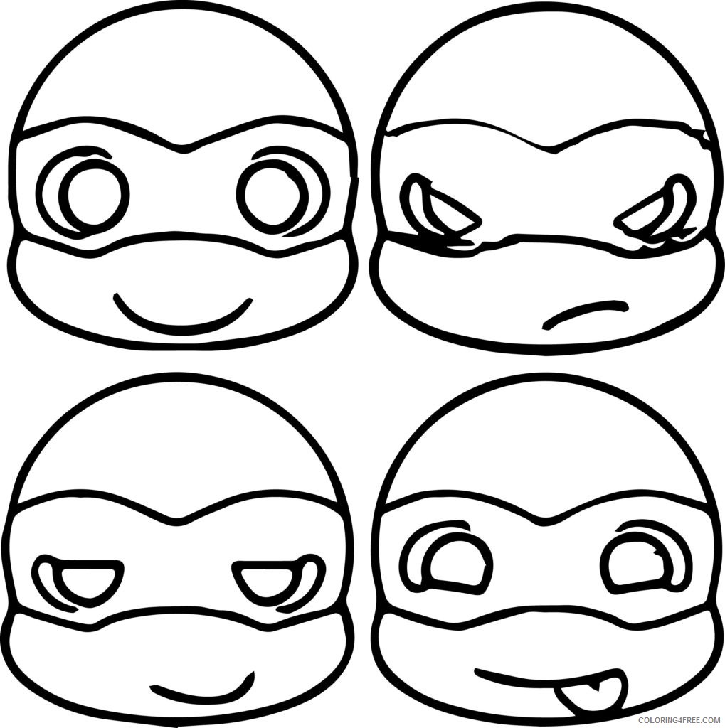 ninja turtle coloring pages for toddler Coloring4free