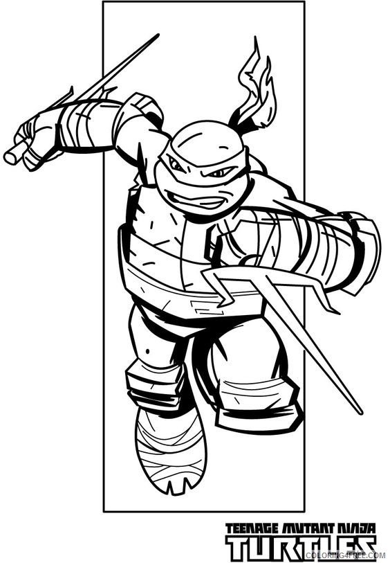 ninja turtle coloring pages raph Coloring4free