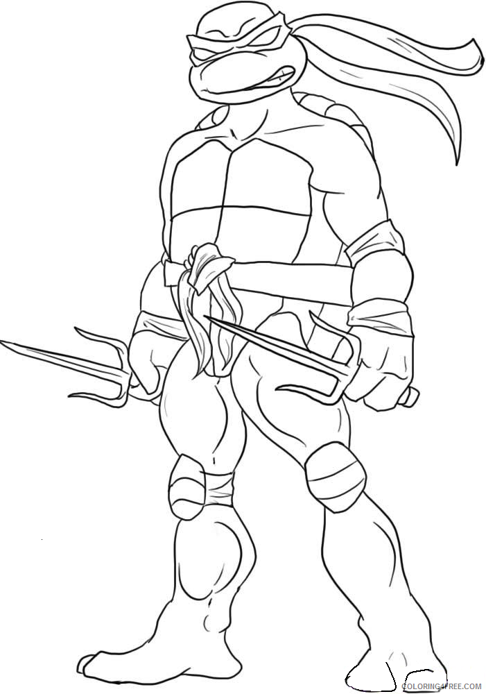 ninja turtle coloring pages raphael Coloring4free