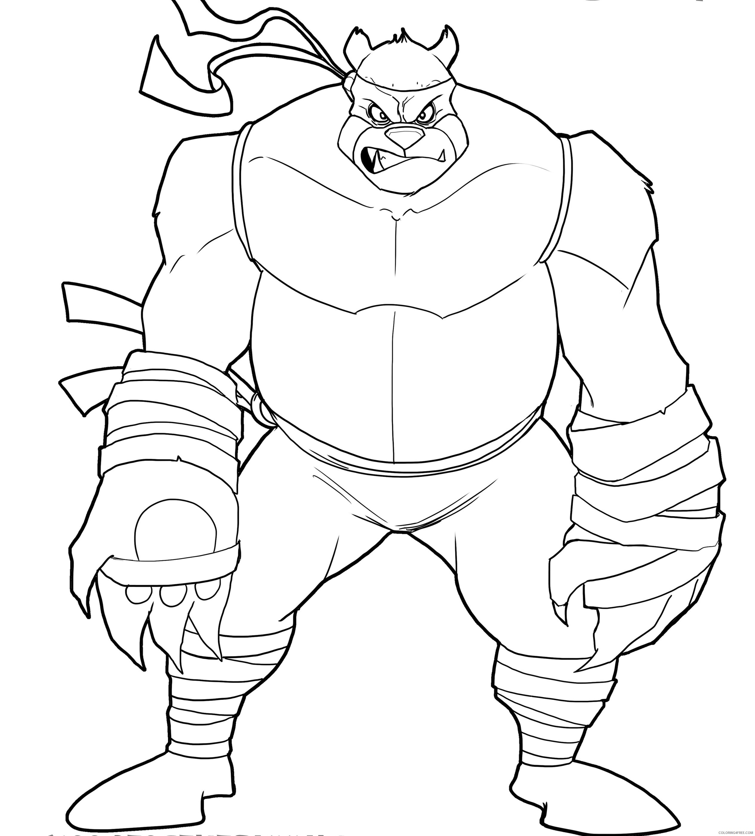 ninja turtle coloring pages villains Coloring4free