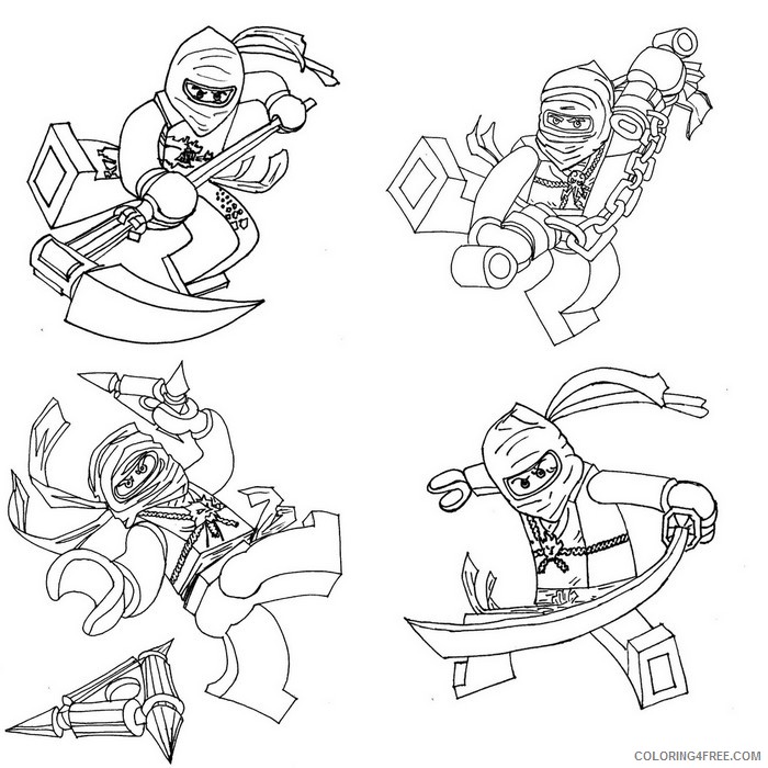 ninjago coloring pages printable for kids Coloring4free