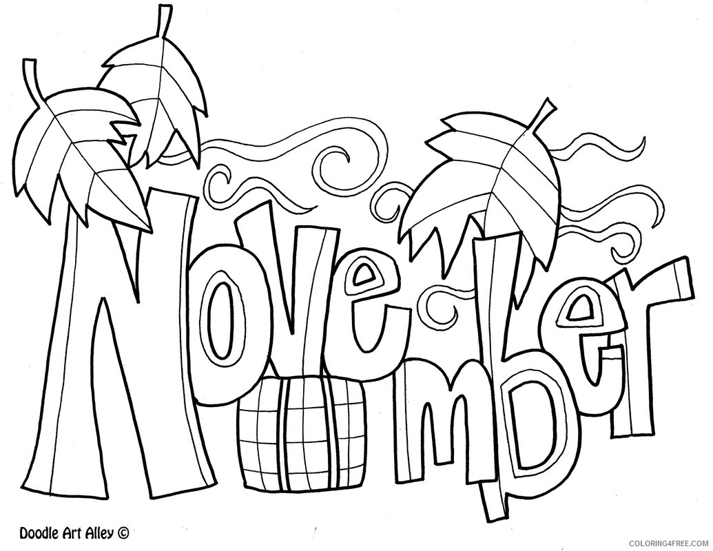 november coloring pages printable Coloring4free