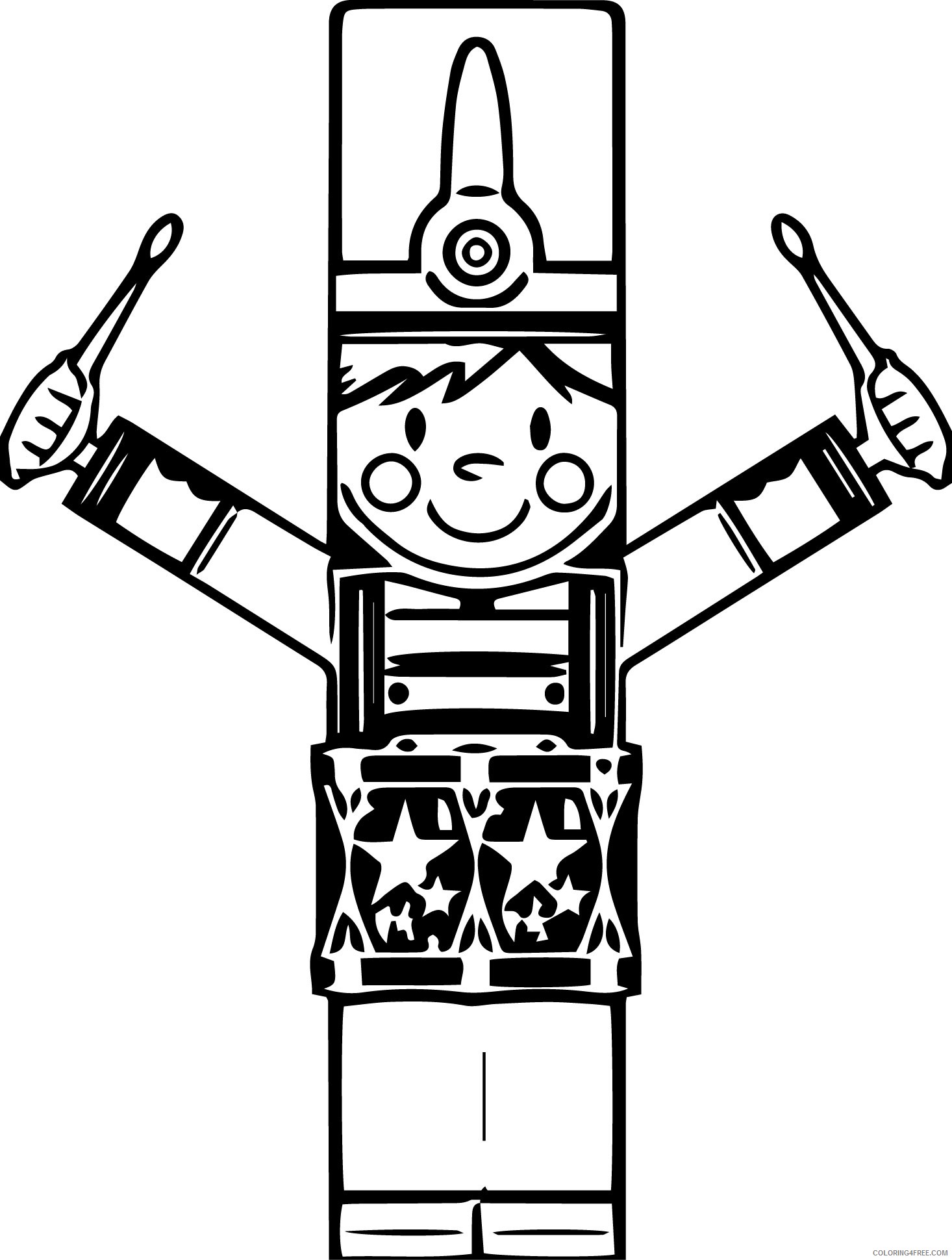 nutcracker coloring pages playing drum Coloring4free