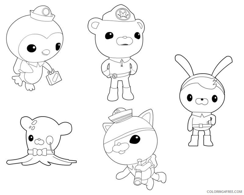 octonauts coloring pages all characters Coloring4free