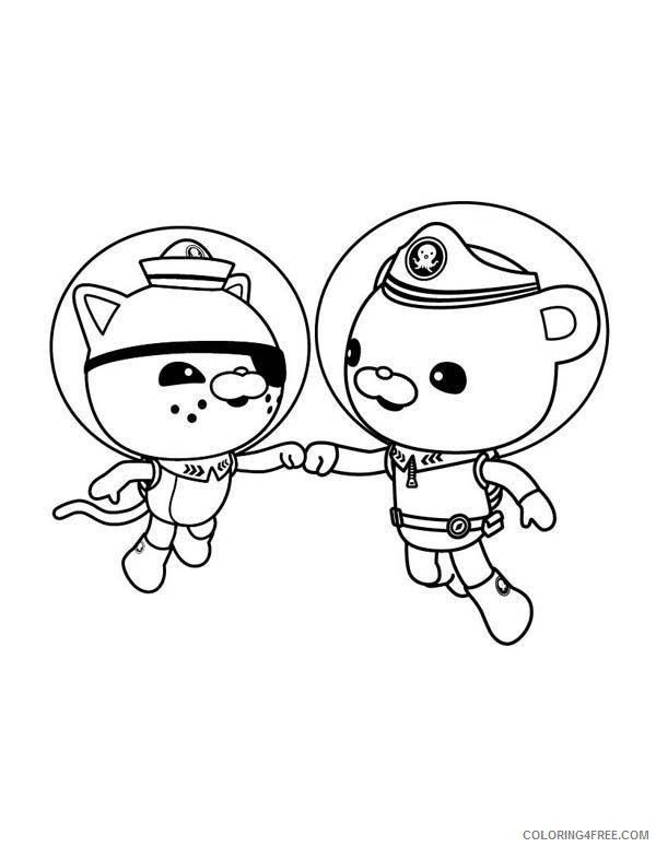 octonauts coloring pages kwazii and captain barnacles Coloring4free