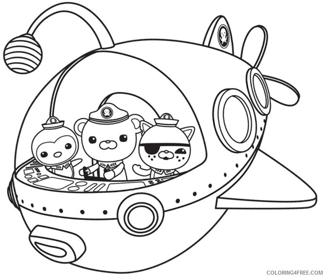 octonauts coloring pages octonauts crew Coloring4free