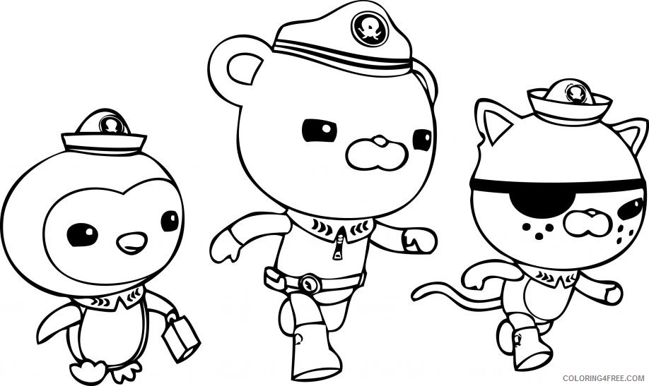 octonauts coloring pages peso barnacles kwazii Coloring4free