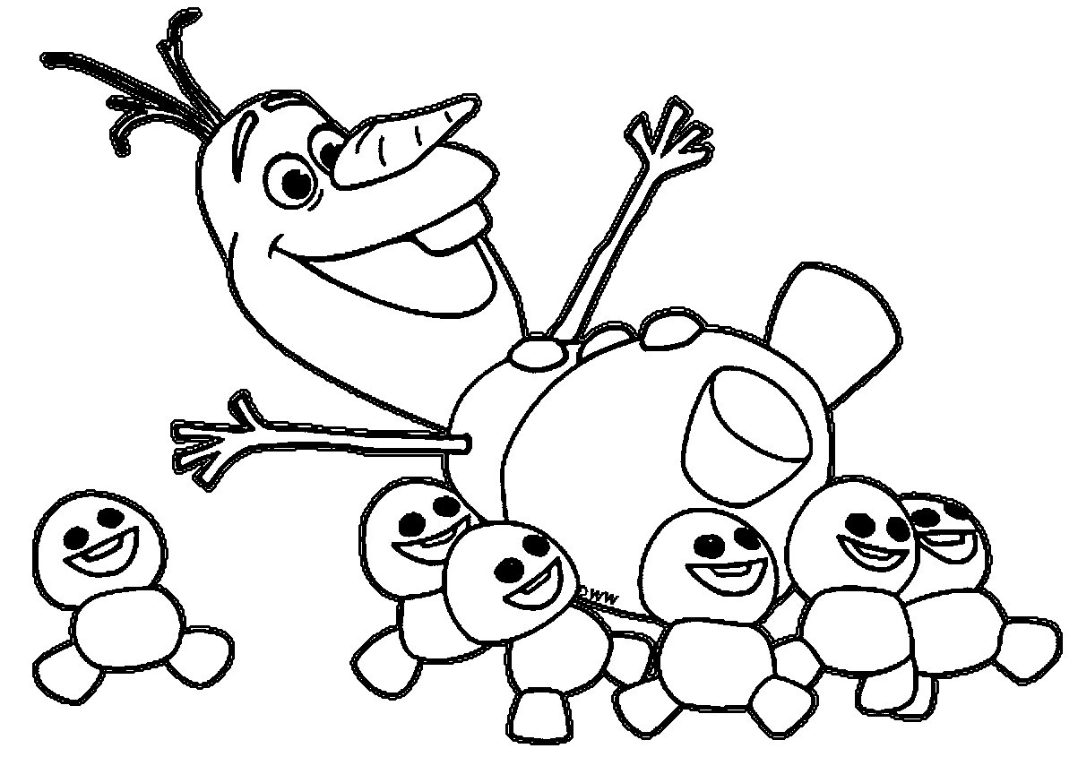 olaf and snowgies coloring pages Coloring4free