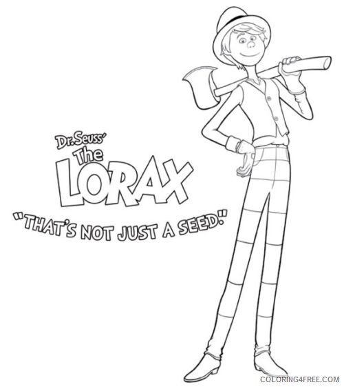 once ler the lorax coloring pages Coloring4free