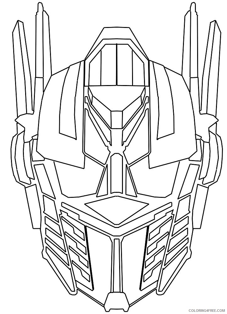optimus prime coloring pages face Coloring4free