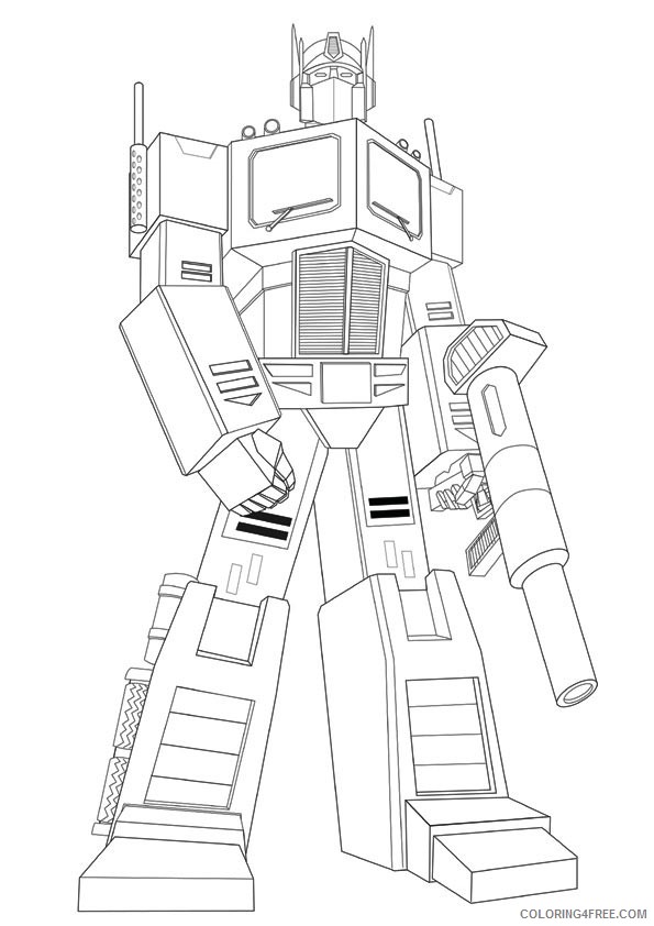 optimus prime coloring pages for kids Coloring4free