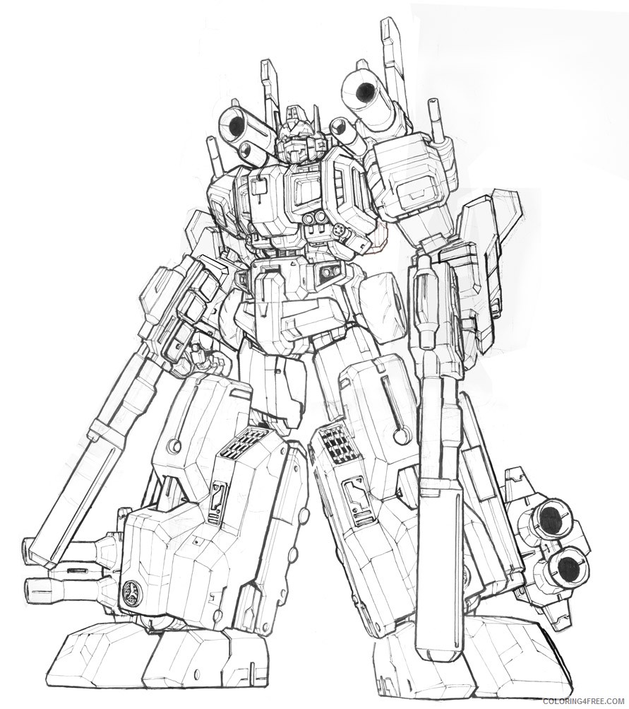 optimus prime weapons coloring pages Coloring4free