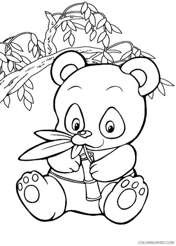 panda coloring pages for kids Coloring4free