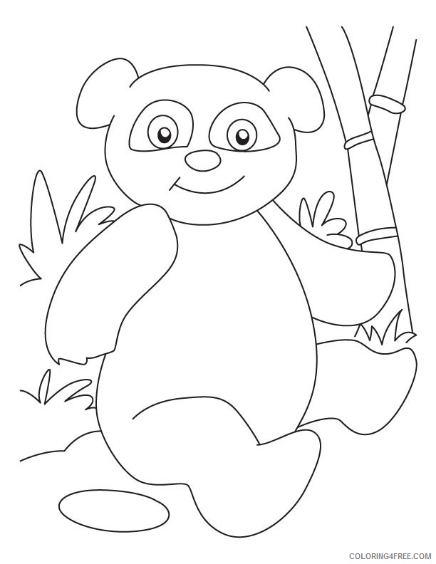 panda coloring pages for preschool Coloring4free