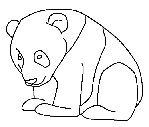 panda coloring pages for preschooler Coloring4free