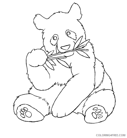 panda coloring pages free to print Coloring4free