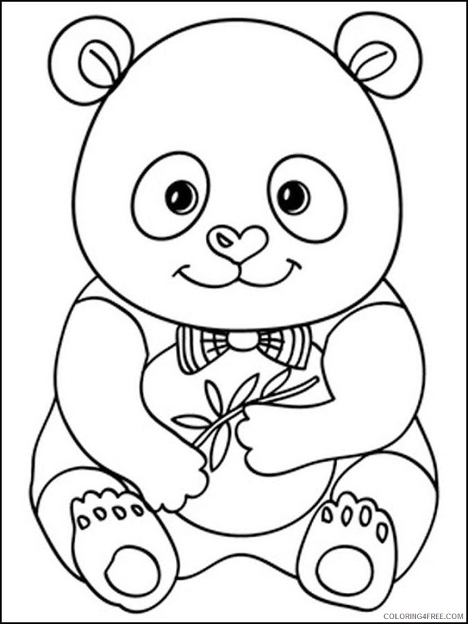 panda coloring pages little panda Coloring4free