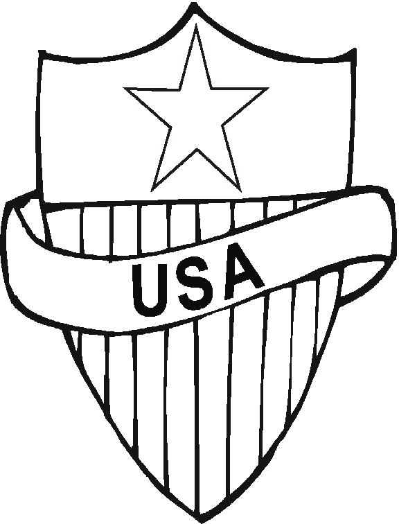 patriotic coloring pages usa shield Coloring4free