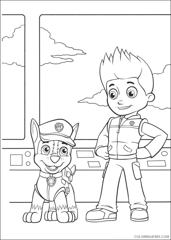 paw patrol coloring pages for kids Coloring4free