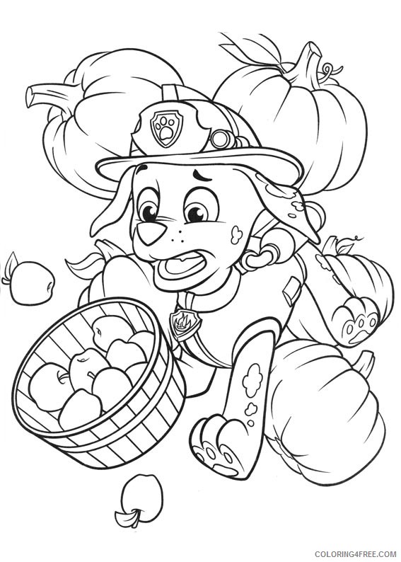 paw patrol coloring pages marshall messing up Coloring4free