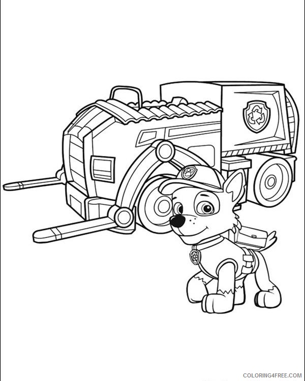 paw patrol coloring pages rocky car Coloring4free