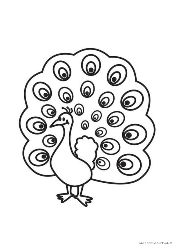 peacock coloring pages printable for kids Coloring4free