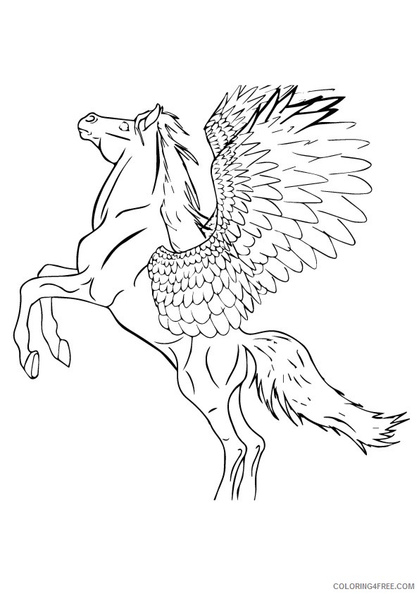 pegasus coloring pages for boys Coloring4free